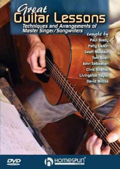 Great guitar lessons techniques and arrangements of master singer/songwriters  Cover Image
