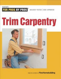 Trim carpentry  Cover Image