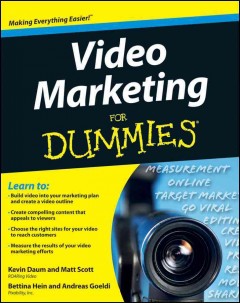 Video marketing for dummies  Cover Image