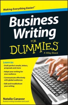 Business writing for dummies  Cover Image