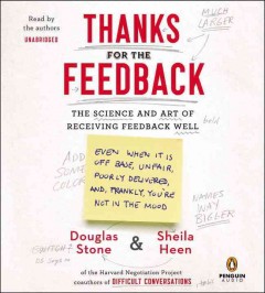 Thanks for the feedback the science and art of receiving feedback well  Cover Image