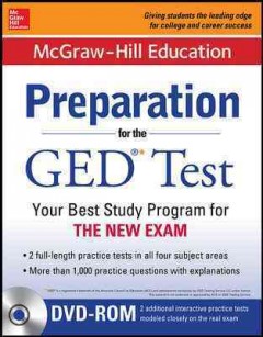 McGraw-Hill Education preparation for the GED test : your best study program for the new exam  Cover Image