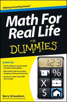 Math for real life for dummies  Cover Image