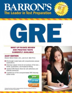 Barron's GRE. Cover Image