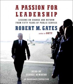 A passion for leadership lessons on change and reform from fifty years of public service  Cover Image