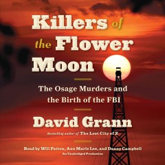 Killers of the Flower Moon the Osage murders and the birth of the FBI  Cover Image