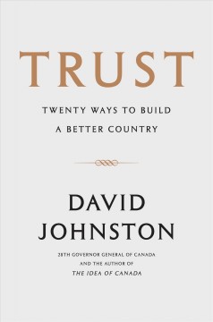 Trust : 20 ways to build a better country. Cover Image