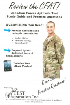 Review the CFAT! : complete Canadian Forces Aptitude Test study guide and practice test questions. Cover Image