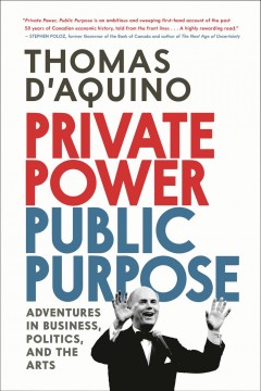 Private power, public purpose : adventures in business, politics, and the arts  Cover Image