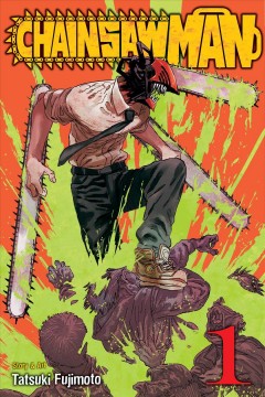 Chainsaw Man. Volume 1, Dog and chainsaw Cover Image