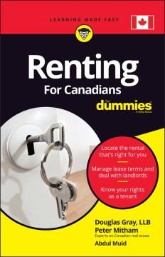 Renting For Canadians For Dummies. Cover Image