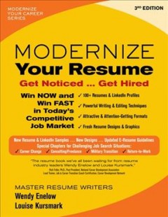 Modernize your resume : get noticed ... get hired  Cover Image