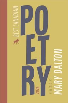 Best Canadian Poetry 2026. Cover Image