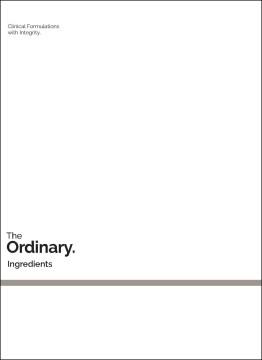 The Ordinary : Ingredients. Cover Image