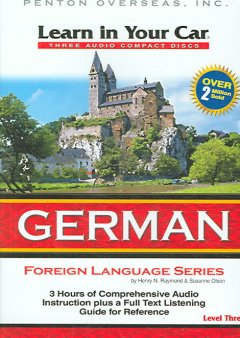 Learn in your car German. Level three Cover Image