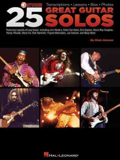 25 great guitar solos transcriptions, lessons, bios, photos  Cover Image