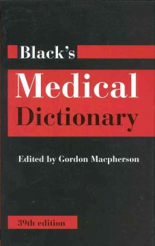 Black's medical dictionary  Cover Image