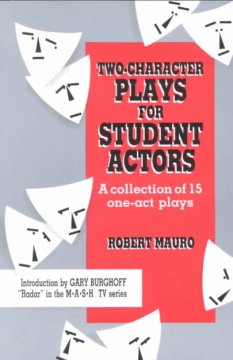 Two-character plays for student actors : a collection of 15 one-act plays  Cover Image