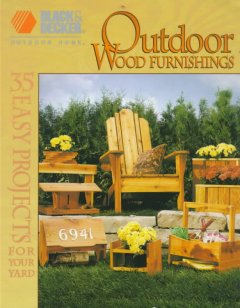 Outdoor wood furnishings. Cover Image