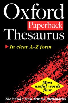 The Oxford paperback thesaurus  Cover Image