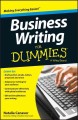 Go to record Business writing for dummies