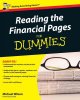 Go to record Reading the financial pages for dummies